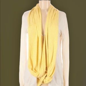Trina Turk Cardigan with yellow striped accent
